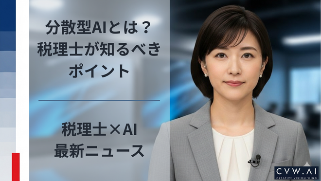 分散型AIとは？ 税理士が知るべきポイント