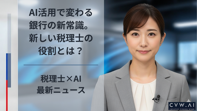 AI活用で変わる銀行の新常識。新しい税理士の役割とは？