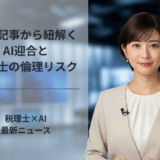 最新記事から紐解くAI迎合と税理士の倫理リスク