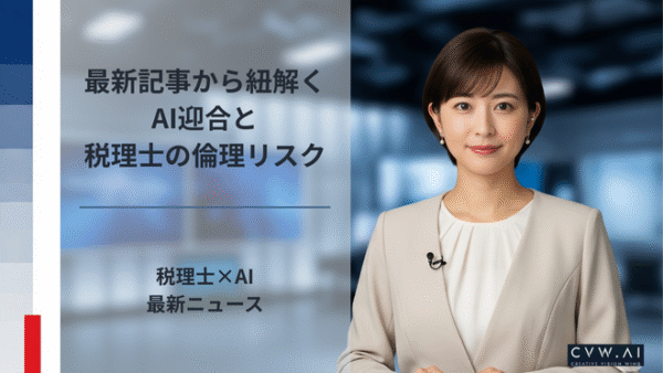最新記事から紐解くAI迎合と税理士の倫理リスク