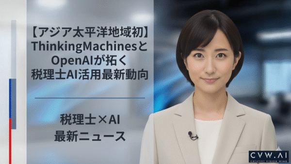 【アジア太平洋地域初】ThinkingMachinesとOpenAIが拓く税理士AI活用最新動向