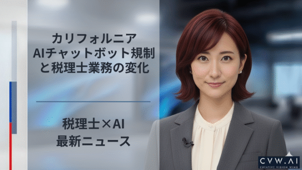 カリフォルニアAIチャットボット規制と税理士業務の変化