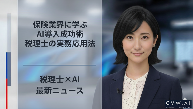 保険業界に学ぶAI導入成功術、税理士の実務応用法