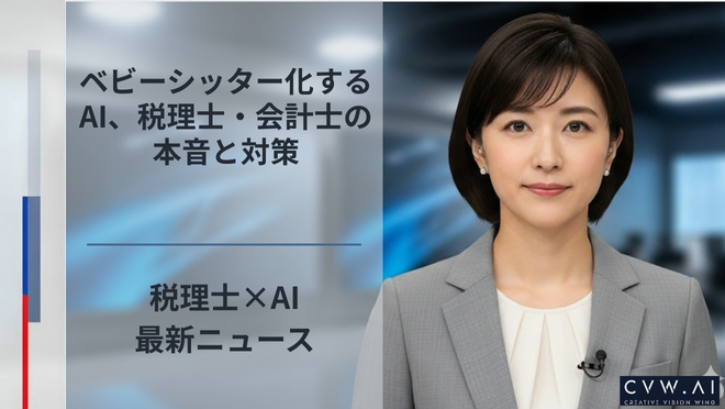 ベビーシッター化するAI、税理士・会計士の本音と対策