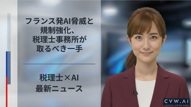 フランス発AI脅威と規制強化、税理士事務所が取るべき一手