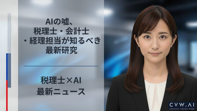 AIの嘘、税理士・会計士・経理担当が知るべき最新研究