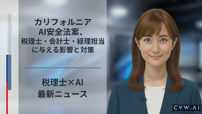 カリフォルニアAI安全法案、税理士・会計士・経理担当に与える影響と対策