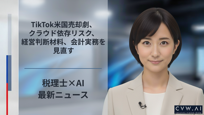 TikTok米国売却劇、クラウド依存リスク、経営判断材料、会計実務を見直す