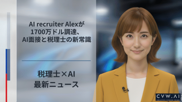 AI recruiter Alexが1700万ドル調達、AI面接と税理士の新常識