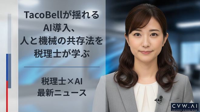 TacoBellが揺れるAI導入、 人と機械の共存法を 税理士が学ぶ