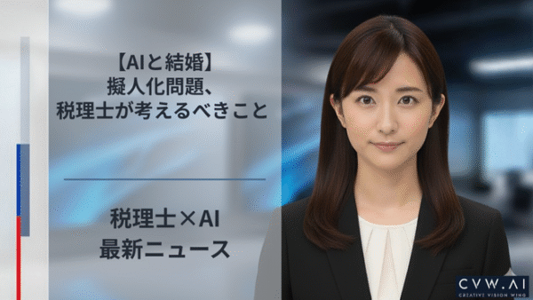 【AIと結婚】擬人化問題、税理士が考えるべきこと