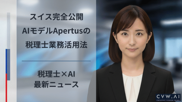 スイス完全公開AIモデルApertusの税理士業務活用法