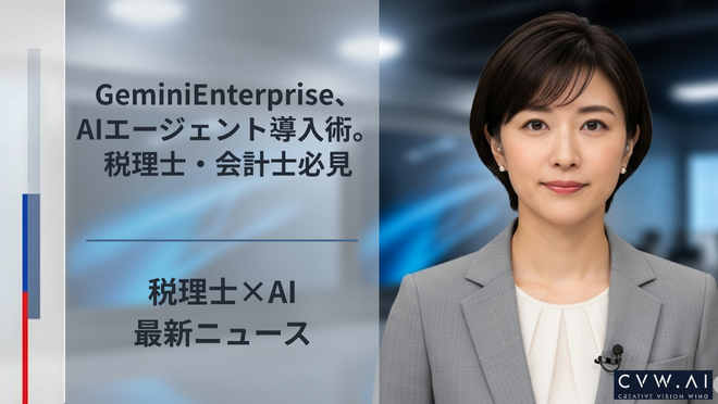 GeminiEnterprise、AIエージェント導入術。税理士・会計士必見