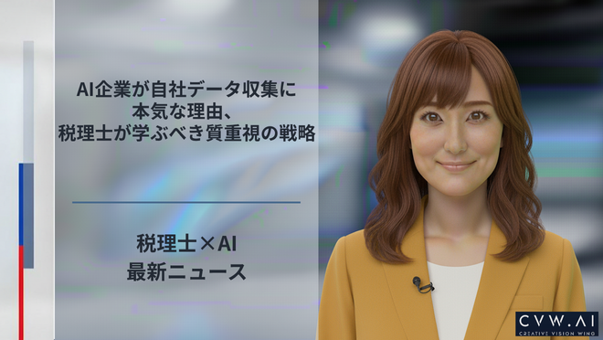 AI企業が自社データ収集に本気な理由、税理士が学ぶべき質重視の戦略