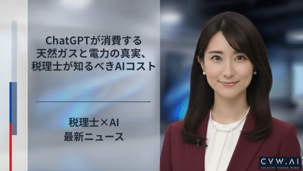 ChatGPTが消費する天然ガスと電力の真実、税理士が知るべきAIコスト