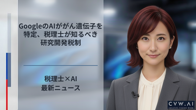 GoogleのAIががん遺伝子を特定、税理士が知るべき研究開発税制