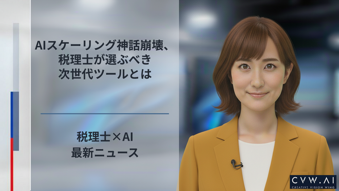 AIスケーリング神話崩壊、税理士が選ぶべき次世代ツールとは