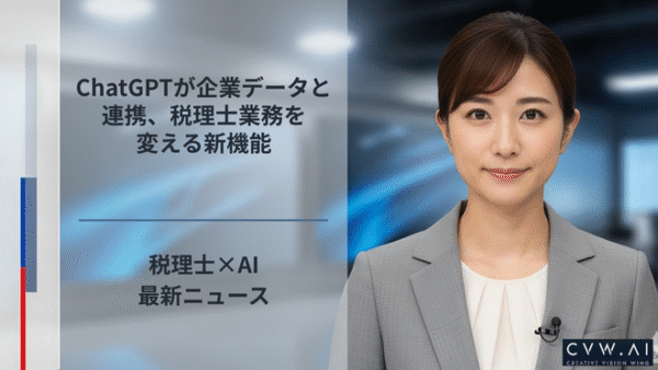 ChatGPTが企業データと連携、税理士業務を変える新機能