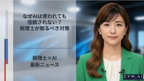 なぜAIは使われても信頼されない？税理士が取るべき対策