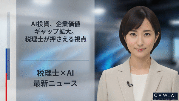 AI投資、企業価値ギャップ拡大。税理士が押さえる視点