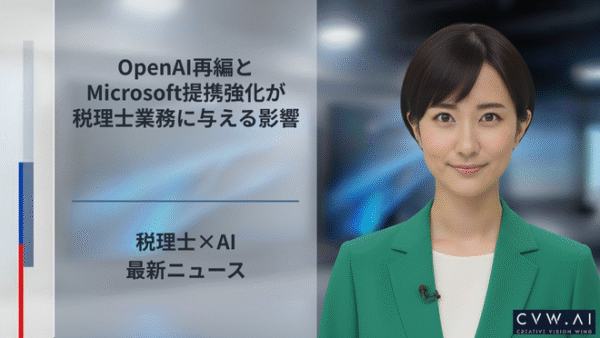OpenAI再編とMicrosoft提携強化が税理士業務に与える影響<