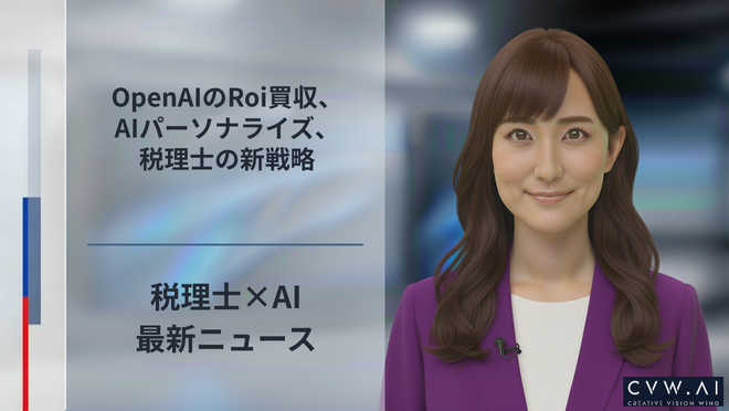 OpenAIのRoi買収、AIパーソナライズ、税理士の新戦略