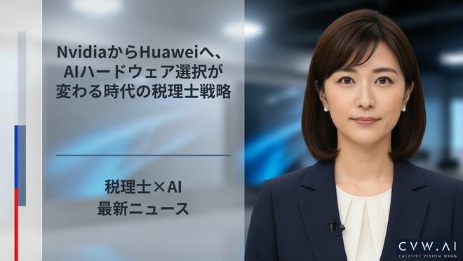 NvidiaからHuaweiへ、AIハードウェア選択が変わる時代の税理士戦略