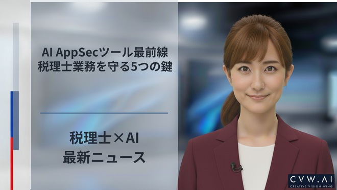 AI AppSecツール最前線、税理士業務を守る5つの鍵
