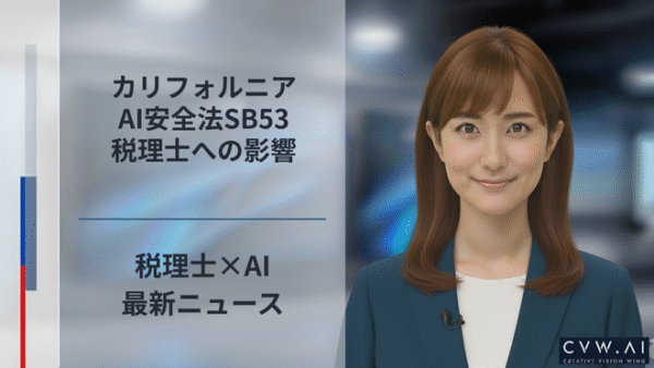 カリフォルニアAI安全法、SB53、税理士・会計士・経理への影響