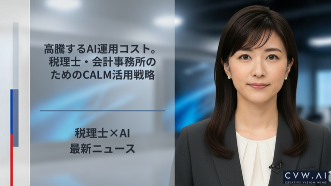 高騰するAI運用コスト。税理士・会計事務所のためのCALM活用戦略