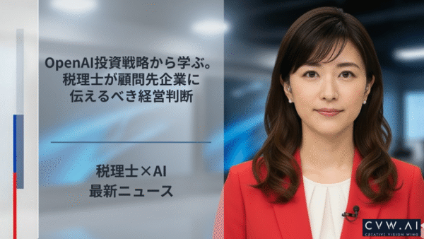 OpenAI投資戦略から学ぶ。税理士が顧問先企業に伝えるべき経営判断