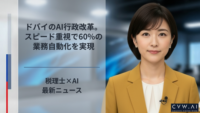 ドバイのAI行政改革。スピード重視で60%の業務自動化を実現