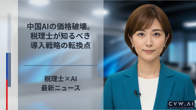中国AIの価格破壊。税理士が知るべき導入戦略の転換点