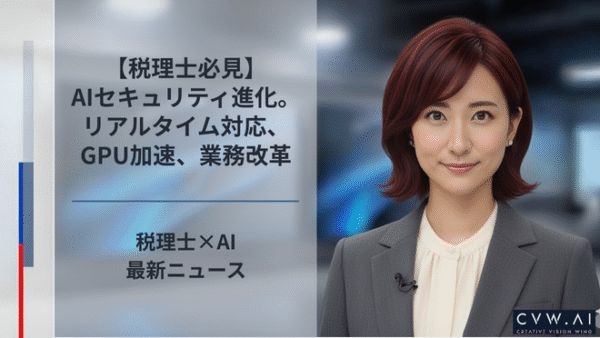 税理士必見、AIセキュリティ進化。リアルタイム対応、GPU加速、業務改革