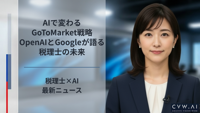 AIで変わるGoToMarket戦略、OpenAIとGoogleが語る税理士の未来