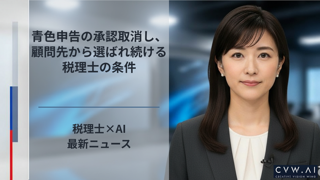 青色申告の承認取消し、顧問先から選ばれ続ける税理士の条件