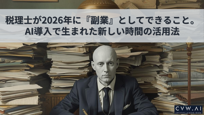 税理士が2026年に『副業』としてできること。AI導入で生まれた新しい時間の活用法