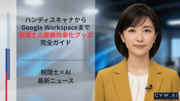 ハンディスキャナからGoogle Workspaceまで、税理士の業務効率化グッズ完全ガイド