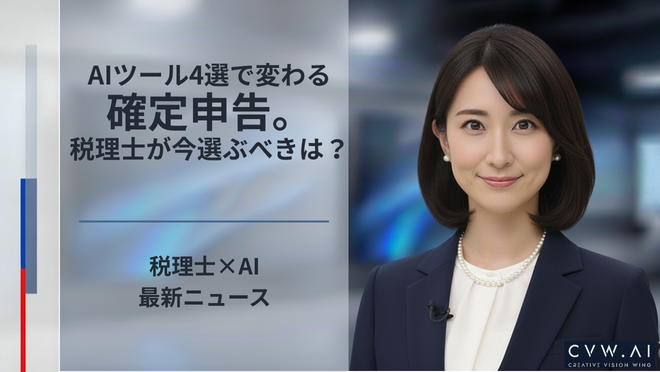 AIツール4選で変わる確定申告。税理士が今選ぶべきは？