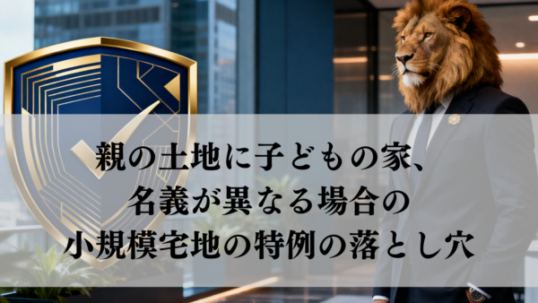 親の土地に子どもの家、名義が異なる場合の小規模宅地の特例の落とし穴