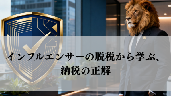 インフルエンサーの脱税から学ぶ、納税の正解