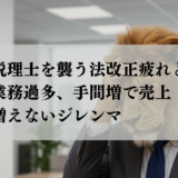 税理士を襲う法改正疲れと業務過多、手間増で売上増えないジレンマ