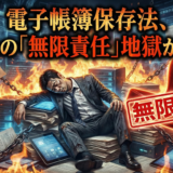 電子帳簿保存法とIT対応、無限責任と検索要件、罰則リスクと指導責任に悩む税理士へ