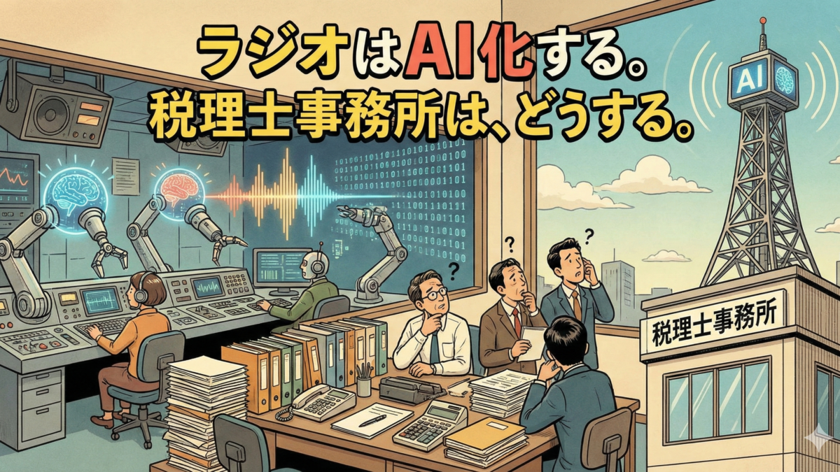 AI田村淳がラジオに登場。税理士の仕事はどう変わる