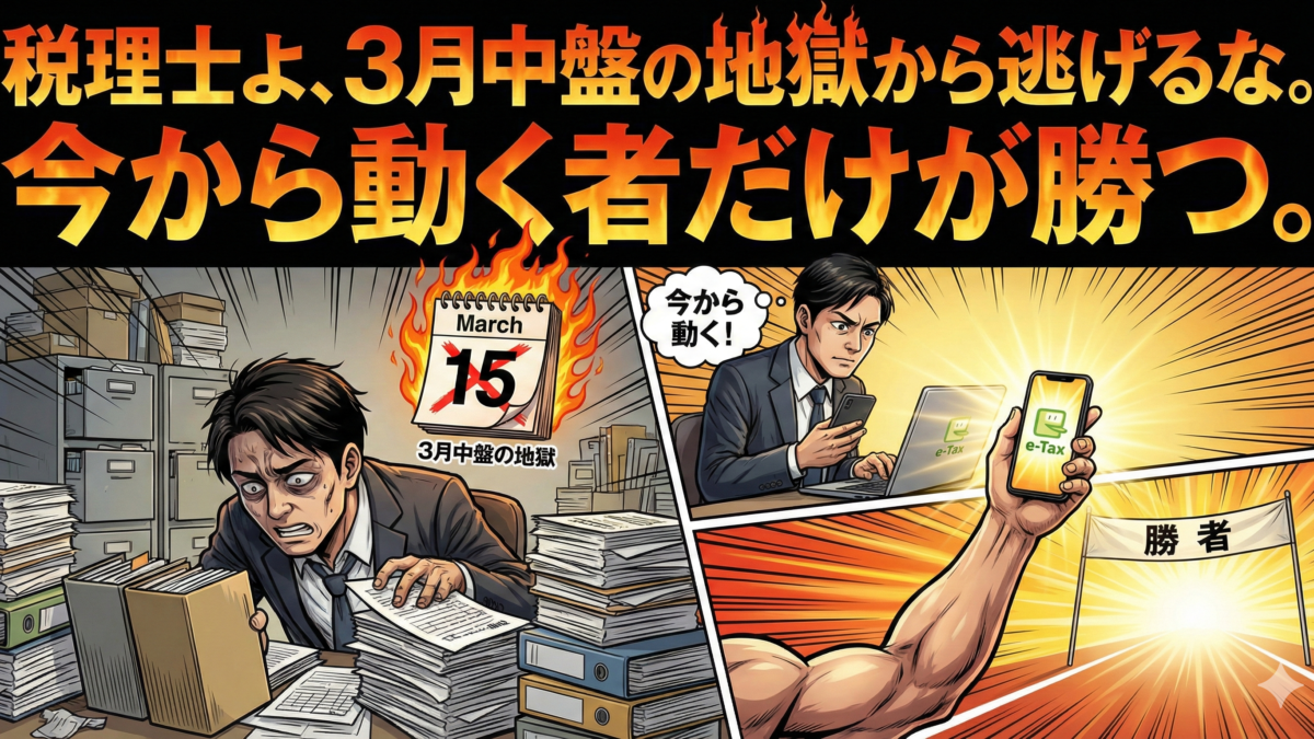 確定申告2月16日スタート。税理士が見落とす領収書整理の威力