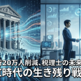 銀行20万人削減、税理士の未来は。AI時代の生き残り戦略