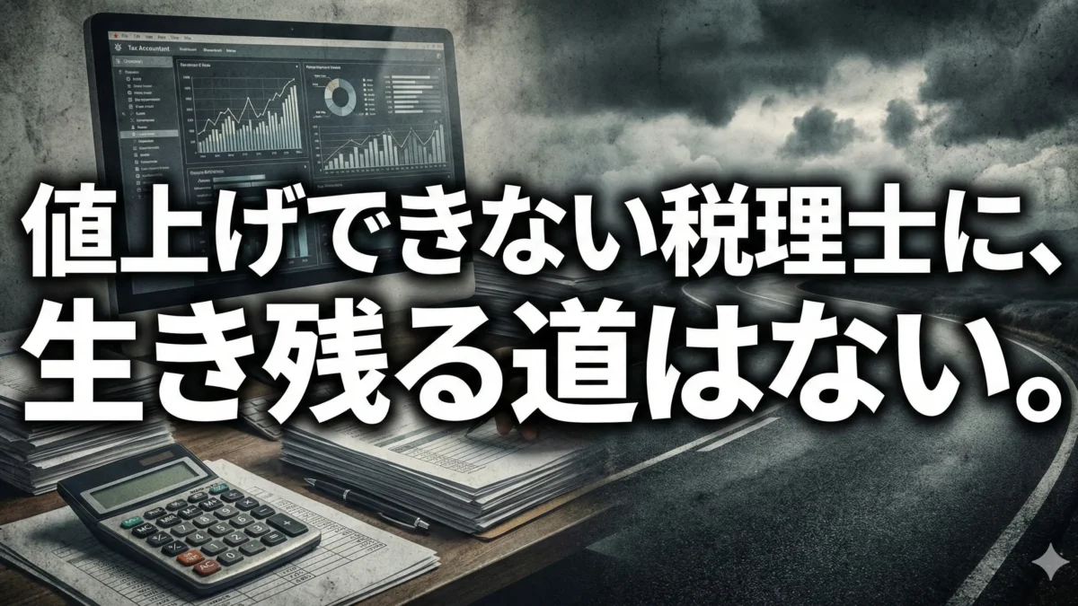 値上げできない税理士に生き残る道はない