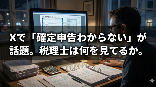 Xで話題の経費分類、青色申告、税理士はこう対応