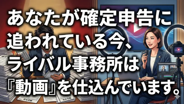 閑散期に差がつく税理士の動画戦略、春の新規開拓を勝ち抜く