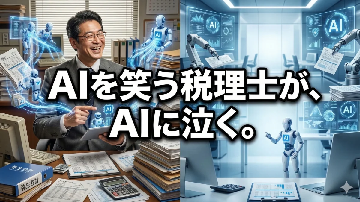 AIを笑う税理士が、AIに泣く。